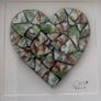 Handmade framed Mosaic Heart Image 2