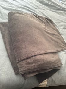 Bedspread, dark grey-blue, 230x250 cm