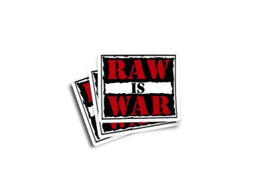 WWF Raw Is War Glossy Stickers 2-Pack