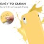 Liquid Silicone Case For iPhone XR Luxury Thin Soft Phone Cover New Yellow - FHT8IPXRLK Image 2
