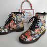 Dr Martens 1460 8 eye Sienna Miller floral flowers england vintage UK6 EU39 US 8 Image 5