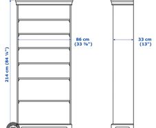 White Ikea shelf Liartorp