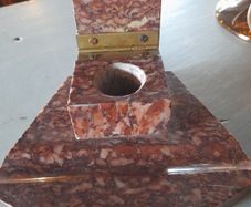 Art Deco Marble Ink Well