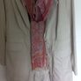 Noa Noa oatmeal linen knee length coat M Image 7