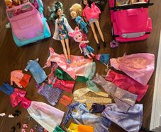 Barbie dolls and accessories