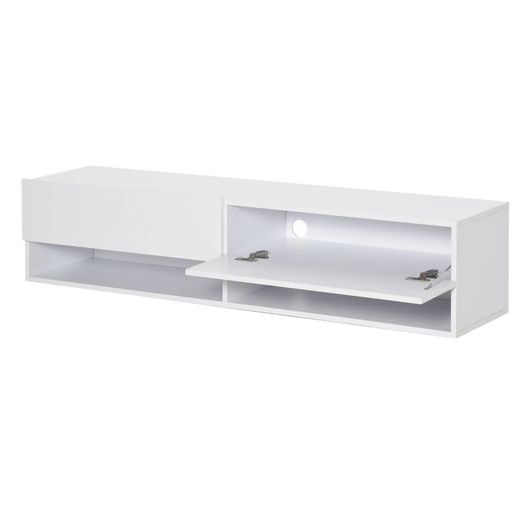 Floating 60'' TV Stand Wall Mounted Media Console Table Cabinet with 4 Storage Shelves Cable (FREE SHIPPING)