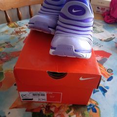 Nike dynamo purple runners, size UK2, eu 34, brand new in box