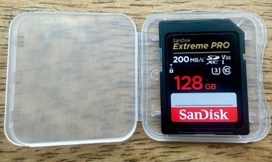 SanDisk Extreme Pro 128GB SDXC, 200MB/s, Class 10 U3, V30