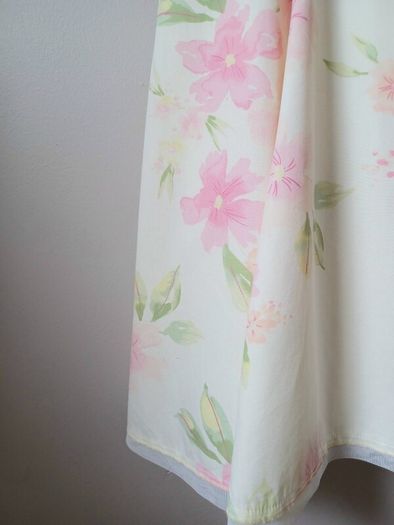 Girls Lemon Floral Dress Age 7-8