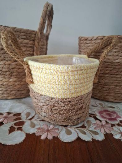 Sea-Grass Rattan Wicker Planter Basket