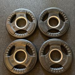 4 x 1.25KG Weight Plates - Olympic Size