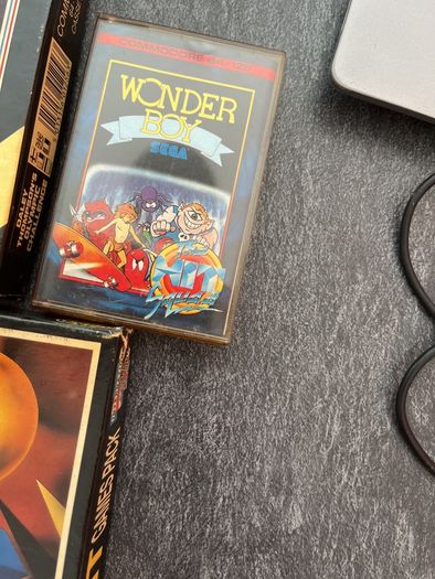 Commodore 64 (C64) Action Game Bundle - Daley Thompson Deluxe Box, Wonder Boy, 50-Game Pack