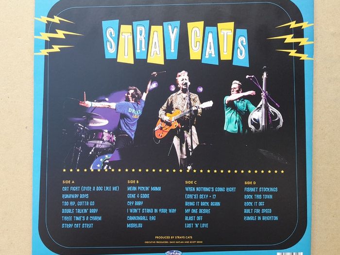 Stray Cats double blue vinyl live album