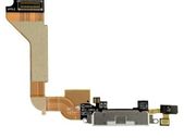 iPhone 4 Replacement Charging Dock Port Connector Flex Cable and Mic White