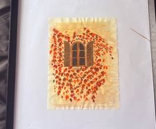 Watercolour - Autumn Window (A4 frame 54.5/44.5)