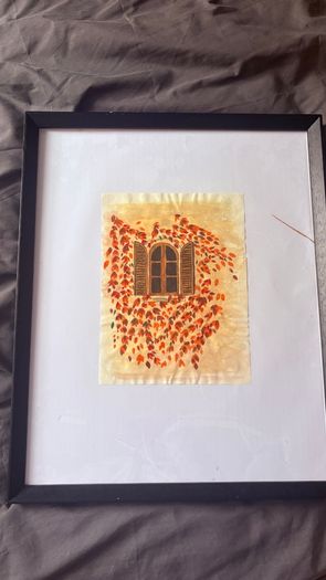 Watercolour - Autumn Window (A4 frame 54.5/44.5)