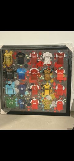 Arsenal FC Shirt History Wall Art Framed