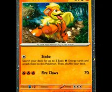 Growlithe SVP 024 Cosmos Holo Black Star Promo Scarlet and Violet Pokemon Card