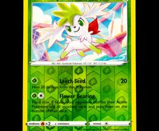 Shaymin 015/185 Reverse Holo Rare Sword and Shield Vivid Voltage SWSH Pokemon Card