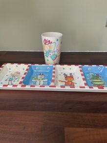 Christmas snack plate