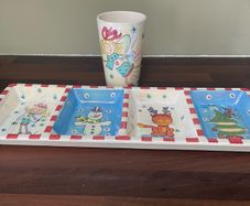 Christmas snack plate