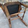 Edwardian Oak Captains Chair. Image 4