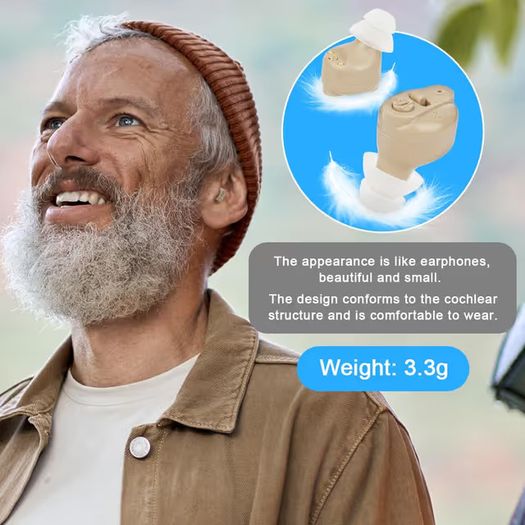 o Mini Digital Sound Aid Voice Enhancer, Rechargeable Sound Headphones for Seniors