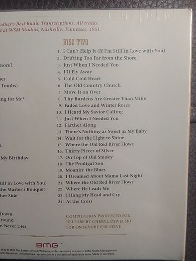 Hank Williams 2CD  - Pictures From Life's Other Side Vol.2 (NEW)