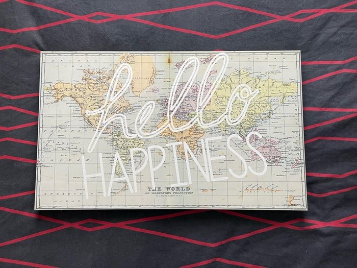 Canvas Hello Happiness Print - home decor