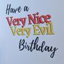 AEW Danhausen Very Nice Very Evil Birthday A5 Card, Perfect for gifts, occasions, or funny card for Pro Wrestling Fans Image 3