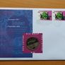 Franz Schubert vintage ecu proof coin & stamp cover 1997 Image 2