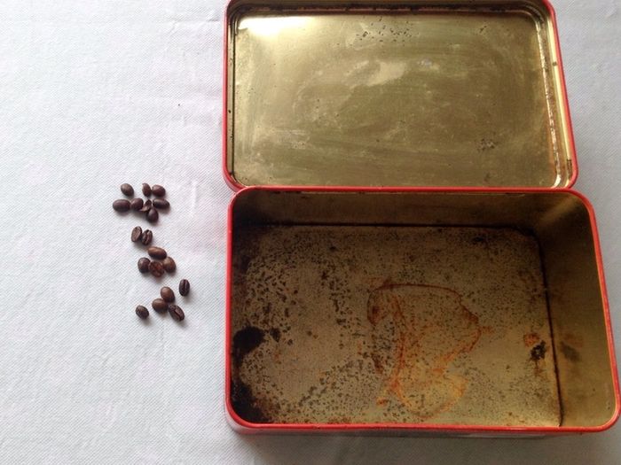 Vintage Collector French Tunisian Coffee Metal Box