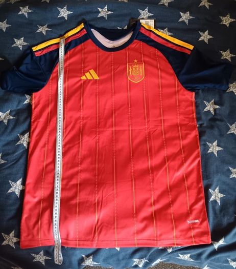 Spain 2026 Home Jersey. Asian Size 4XL- Similar to EU - XXL. Slim Fit - Width:59cm, Length:75cm. New With Tags. Open to Offers.
