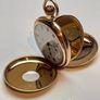 Vintage Omega Half Hunter Gold Filled Pocket Watch Image 2