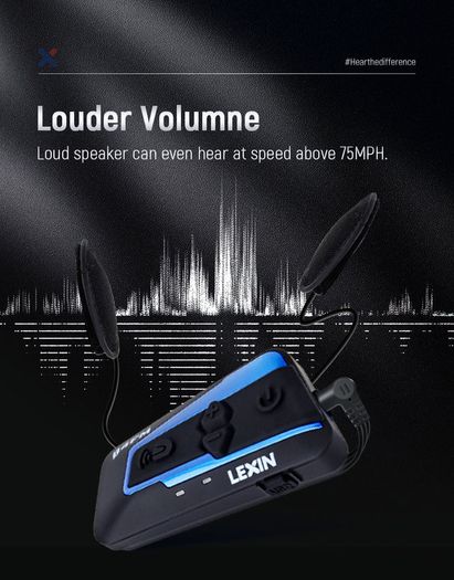 Motorcycle Bluetooth Helmet Headset Intercom 1600M Wireless BT