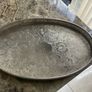 silver plated on copper sheffield oval tray Image 2