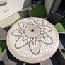 Premium 6-Seater Stone Mosaic Garden Dining Image 3