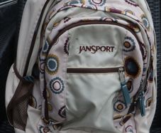 Jan Sport Wheeled trolley case, with fold out backpack straps