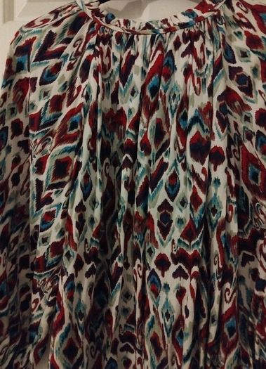 Loose peacock top, Tu, size 12