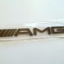 Mercedes Black color AMG rear Badge  Sticker Logo Image 2
