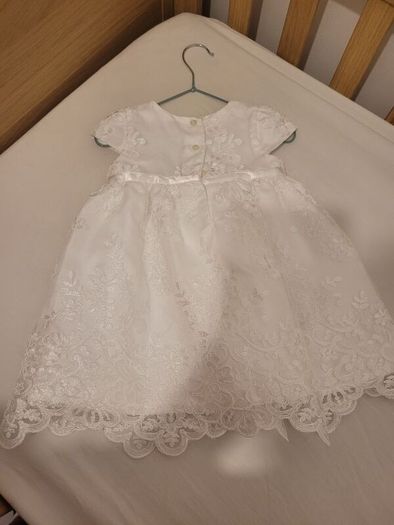 baby girl christening dress and cardigan. Size 9-12 months