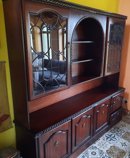 Solid Mahogany Display Cabinet