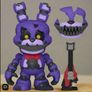 BRAND NEW Funko Snaps! Five Nights At Freddy's Nightmare Bonnie Action Figure Image 9