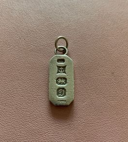 Sterling Silver Ingot Pendant