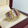 Silver Multi-Gemstone Statement Ring Harry Ivens Image 5
