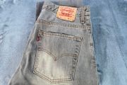 Levi's 507 Jeans Men's W35 L33 Slim Bootcut Gray Light Wash Denim Vintage