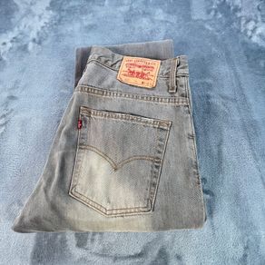 Levi's 507 Jeans Men's W35 L33 Slim Bootcut Gray Light Wash Denim Vintage
