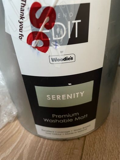 Edit washable Matt paint x 3 tins