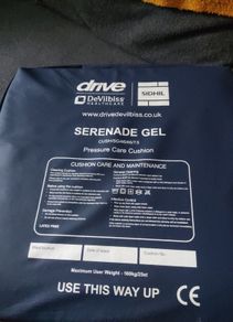 Pressure care cushion for hospital chairs and wheelchairs etc
