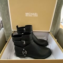 Michael Kors Preston Black Leather Ankle Boots Size 7M UK 4 - 4.5 (EU 37) BNIB